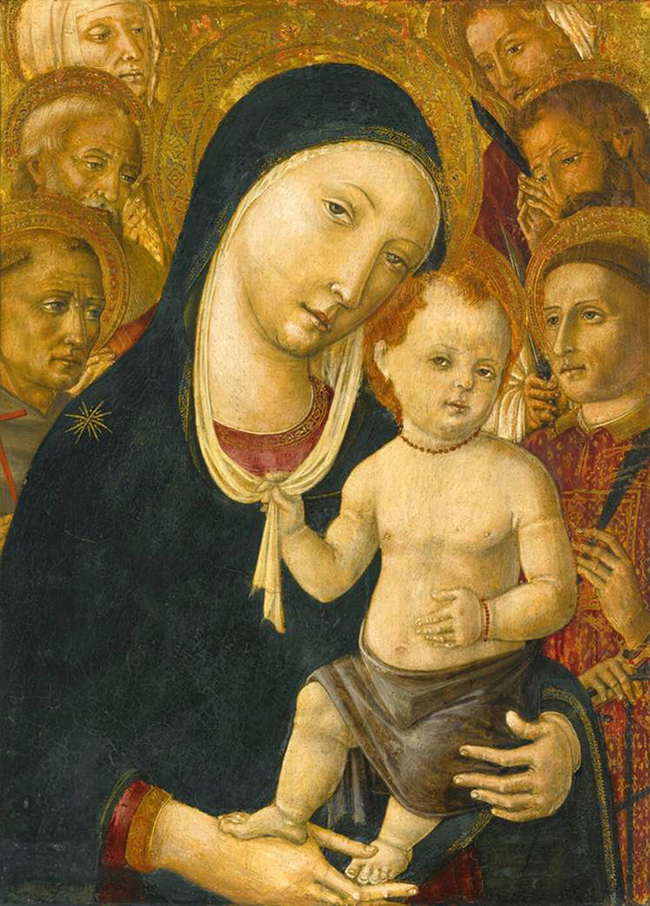 madonna and child with six saints